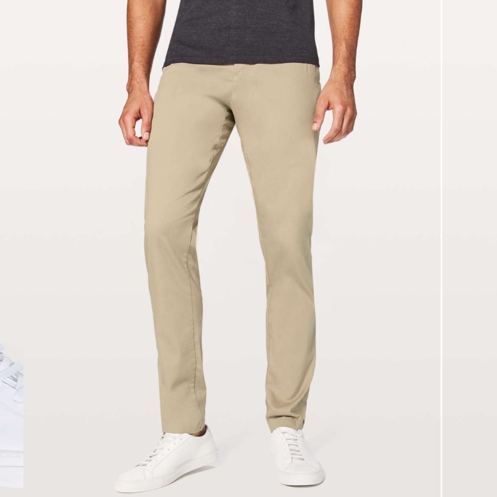Lululemon Commission Pant Classic Swift Cotton 34" Tofino Sand Size 38 (36x30)